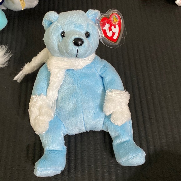 Ty Toys Ty Beanie Babies Baby Of The Month Icecubes Teddy Bearrare Vintage Collectible